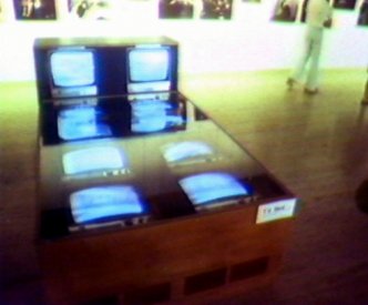 The TV Bed in the AGNSW (video still from photograph: Stephen Jones)