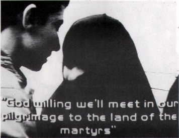 Catalogue image, from Video/Culture catalogue, for Bob Plasto: Paradise of Martyrs (1986).